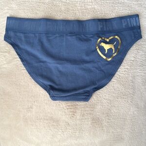 Blue PINK Logo Bikini Briefs
